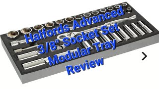 Halfords Advanced 31 Piece 3/8" Socket Set Modular Tray Review