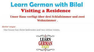 Learn German with Bilal:- Visiting a Residence