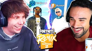 MEJORES MOMENTOS de ILLOJUAN y RUBIUS en Fortnite Remix 🔥