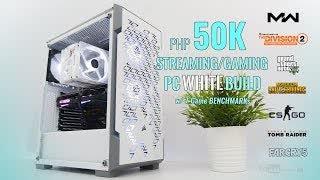 VLOG: Php50K Streaming/Gaming White PC Build Ryzen 5 3600 + GTX 1660 Super w/ 7 Game Benchmarks [Ph]