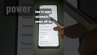 how to oppo automatic power off/on #oppo  #shar1