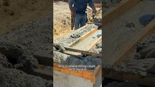 Pouring and Perfecting the Concrete for This Fire Pit! #constructionwork #pouringconcrete #working