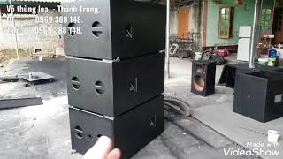 Vỏ thùng sub kép bass 50 cho các bác đi làm xô, làm sự kiện. Đt 0969 388 148