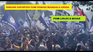 FULL SENYUM ~ RIBUAN BRAJAMUSTI DAN MAIDENT SAMBUT PUNGGAWA PSIM SETELAH LOLOS 8 BESAR