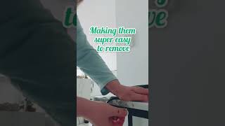 Easy sticker removal #removestickers #removestickerseasily #stickeremoval #householdhacksbymichelle