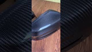 MERCEDES BENS CARBON FIBRE MIRROR CAPS IN ORIGNAL CARBON FIBRE ( TRIM FIT )