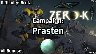 Zero-K | All Bonuses, Difficulty: Brutal, Campaign: Prasten