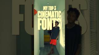 Top 3 Cinematic Fonts For Your Film 🔥 #cinematic