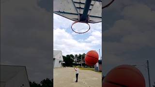 🏀😃 Behind The Back Basket By Ethan #basketball #trickshot