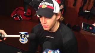 Patrick Kane on facing the Lightning Tuesday night at the UC