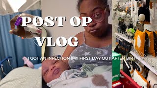 Soo…I got an infection in my C-section! Post-op update + my first time out all alone since the baby!