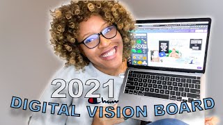 How to Create a Digital Vision Board 2021 | My 2021 Vision Board