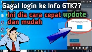 Cara cepat update password Info GTK hanya dua menit