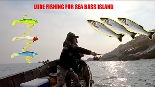 lure fishing for bass island