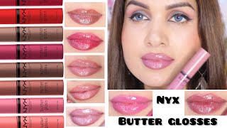 NYX professional makeup butter glosses | swatches