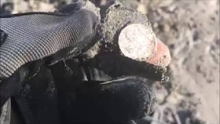 metal detecting Short hunt alot black sand on beach