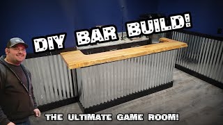 Ultimate Game Room Build: DIY Bar Build!