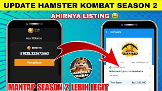 HAMSTER KOMBAT SEASON 2 UPDATE TERBARU | CARA CLAIM MENCAIRKAN SALDO TOKEN $HMSTR LANGSUNG KE DANA