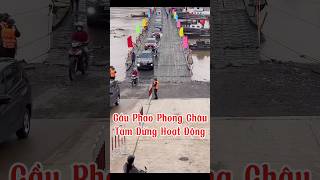 Cầu phao Phong Châu Tạm dừng hoạt động #tintuc #trending #cauphao #cauphongchau #shortvideo