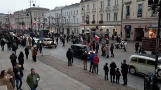 Festiwal Niepodległa. Parada samochodów. Warszawa 2023