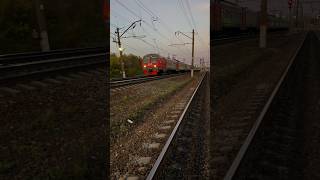 ЭД4М-0159 #rain #train #rail #поезд #automobile #rzd #railway #ржд #поезда