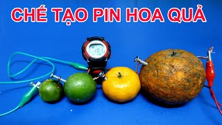 Khởi động đồng hồ điện tử bằng Pin hoa quả - P1 - Lemon Battery