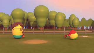 Baseball Boy Bouncing Ball Animation