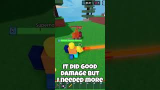 How I did 1 MILLION damage in 2 SECONDS in Roblox Bedwars... #roblox #bedwars #shorts #fyp