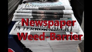 Newspaper Weed Barrier