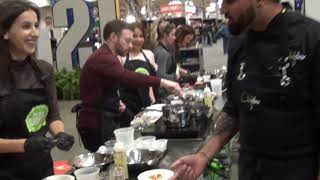 Chef Devan Rajkumar -  making his sichuan inspired turkey dumplings Royal Fair, # 4