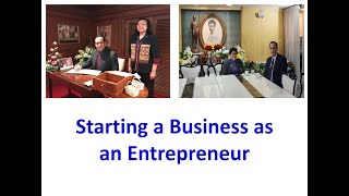 Starting a Business as an Entrepreneur