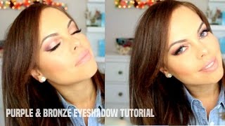 Morphe Brushes Jaclyn Hill Favorites and Colour Pop Cosmetics Tutorial (Purples & Bronze)