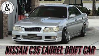 C35 LAUREL DRIFT CAR GETS CUSTOM FRONT ANGLE!