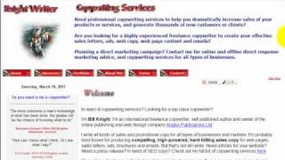 Copywriting Services - UK and International Copywriter