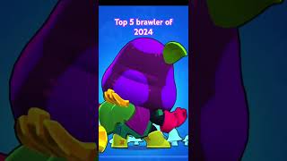 Top 5 brawlers of 2024 #brawlstars #soloshowdown #duoshowdown #supercell #showdown #games #gaming