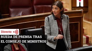 Rueda de prensa tras el Consejo de Ministros que se adelanta al lunes por el festivo