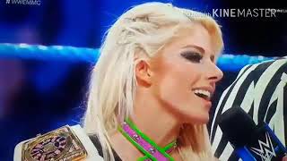 WWE Mixed Match Challenge   Team Little Big   Alexa Bliss and Braun Strowman Moments 360p