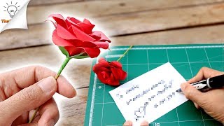 How To Make Paper Flower Valentine Gift Ideas