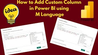 How to Add Custom Column in Power BI Desktop | Learn M Language in Poewr BI