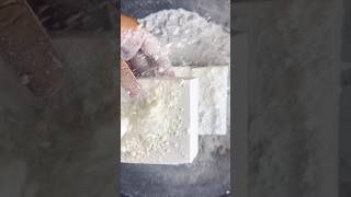 Fresh Gym Chalk Block with Cornstarch #gymchalk #gymchalkasmr #satisfying #asmr