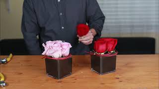 How to create a unique valentine's day flower Cube Arrangement | Valentine's Day 2022