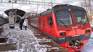 Москва. Поездка на электропоезде ЭД4М-0133. Электрозаводская - Выхино