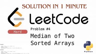 #leetcode_solution_problem_4| #Median_of_Two_Sorted_Arrays| #leetcode_solution_problem_4_in_python