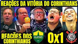 REAÇÕES DA VITÓRIA DO CORINTHIANS SOBRE O CUIABÁ no BRASILEIRÃO CUIABÁ 0X1 CORINTHIANS