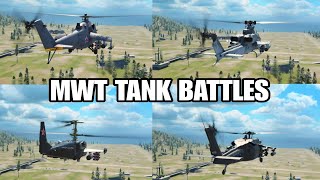 MWT:TANK BATTLES: Testing 4 Different HELICOPTER in Ultra Graphics Settings