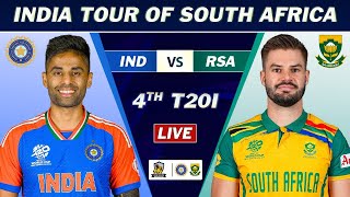 INDIA vs SOUTH AFRICA 4th T20 MATCH LIVE SCORES | IND vs SA MATCH LIVE COMMETNARY | IND 3 OVERS