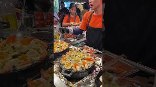 Street food in Bangkok. Travel vlog in Thailand 2024. Seafood fresh night market Bangkok.