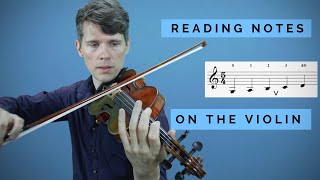 Reading Notes On The Violin -  Beginner Lesson 5 - The C-Major Scale