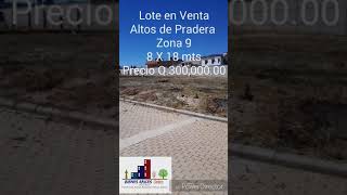 Lote en Altos de Pradera Zona 9 Quetzaltenango