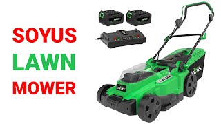 SOYUS Cordless Electric Lawn Mower Review 2024